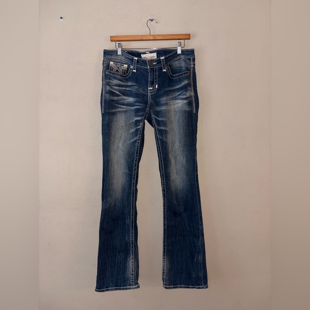 Big Star Womens Jeans Maddie Boot Cut 29L Vintage Collection Dark Wash, Mid Rise